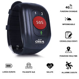 SOS Senior GPS 4G WiFi que salva vidas llamadas, caídas, posición GPS, corazón, presión, temperatura, resistencia al agua IP 67, aplicación gratuita (archivo con instrucciones para configurar la SIM)