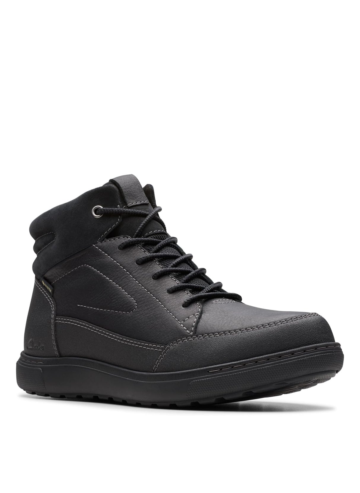 Clarks Mapstone HiGTX, Botas de Moda Hombre, Black WLined Lea, 42.5 EU