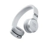 JBL LIVE 460 NC Auriculares supraaurales inalámbricos con cancelación adaptativa de ruido, tecnología Bluetooth, hasta 50h de batería sin NC, asistente de voz y conexión multipunto, blanco
