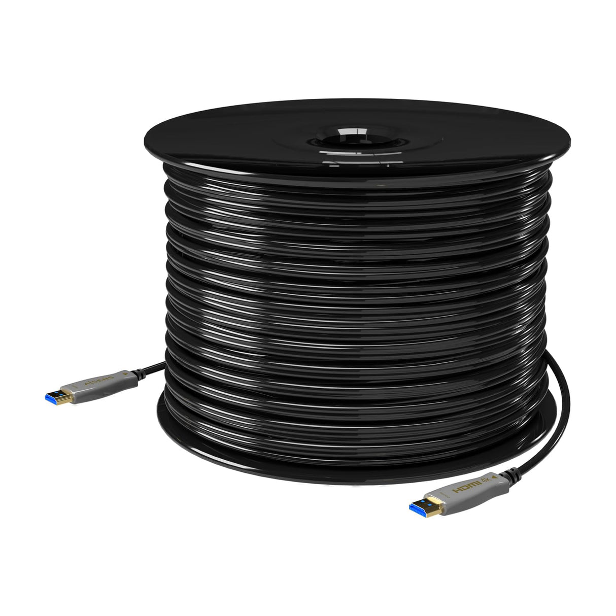 AISENS - A148-0698 - Cable HDMI V2.0 Aoc Premium Alta Velocidad/Hec 4K@60Hz 4:4:4 18Gbps, A/M-A/M, Negro, 100M