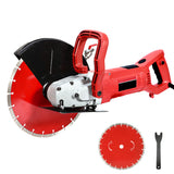 HYCHIKA 3200W Sierra Eléctrica para Hormigón, 305mm Cortador de Sierra Circular con Motor de 4300RPM, Rozadora Pared Incluye Línea de Agua y Bomba, para Piedra Ladrillo Madera