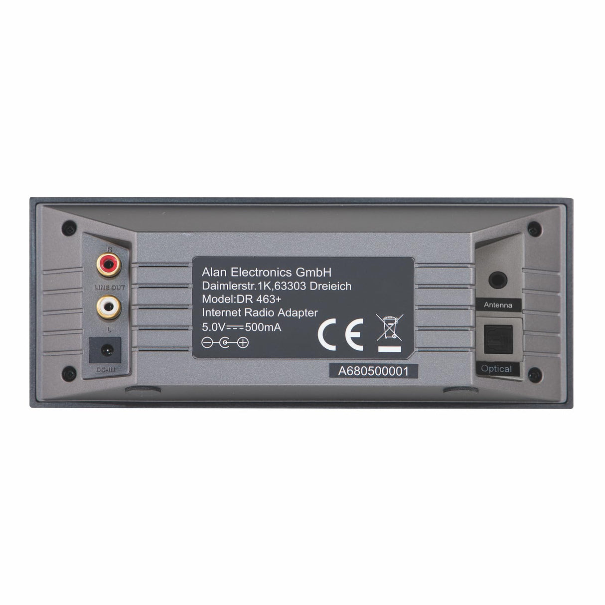 Albrecht DR463 - Adaptador para Radio por Internet y Dab+ para reequipar radios y Equipos estéreo, recibe música a través de Bluetooth®, WLAN, Dab+