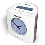 Sangean RCR9W RCR-9 - Radio Reloj Digital FM/Am con Alarma, Blanco