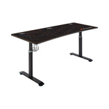 X Rocker Cougar XL Escritorio y estación de Trabajo para Juegos de Altura Ajustable, Mesa de computadora de Metal Resistente con Alfombrilla de ratón Grande, portavasos y Bandeja para Cables – Negro