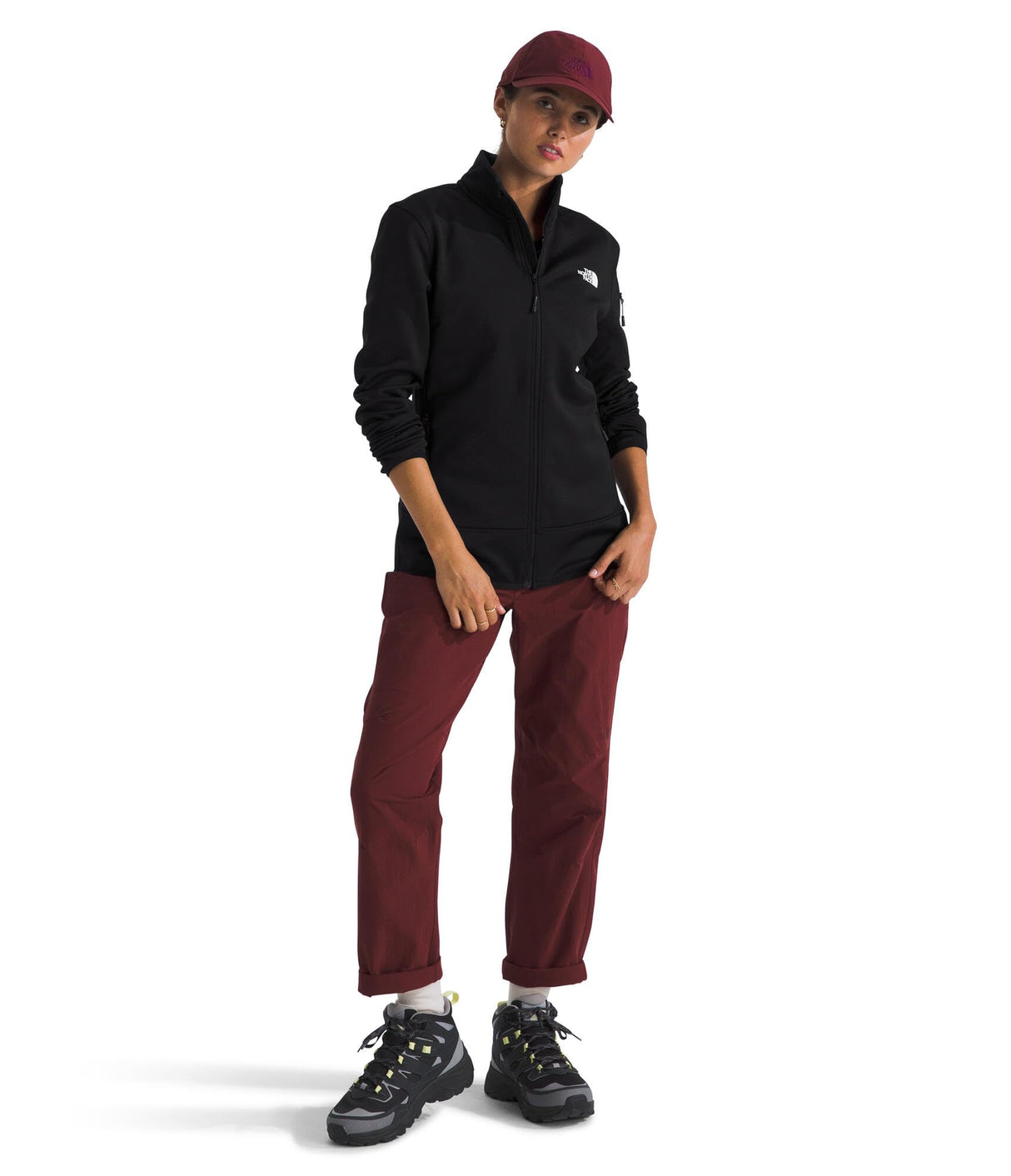 THE NORTH FACE NF0A8BRKKX7 W MISTYESCAPE Fleece Sweatshirt Mujer TNF Black/TNF Black Tamaño M