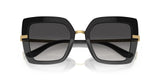 Dolce & Gabbana 0DG4373 Gafas, Top Black ON Transparent Black, 52 para Mujer