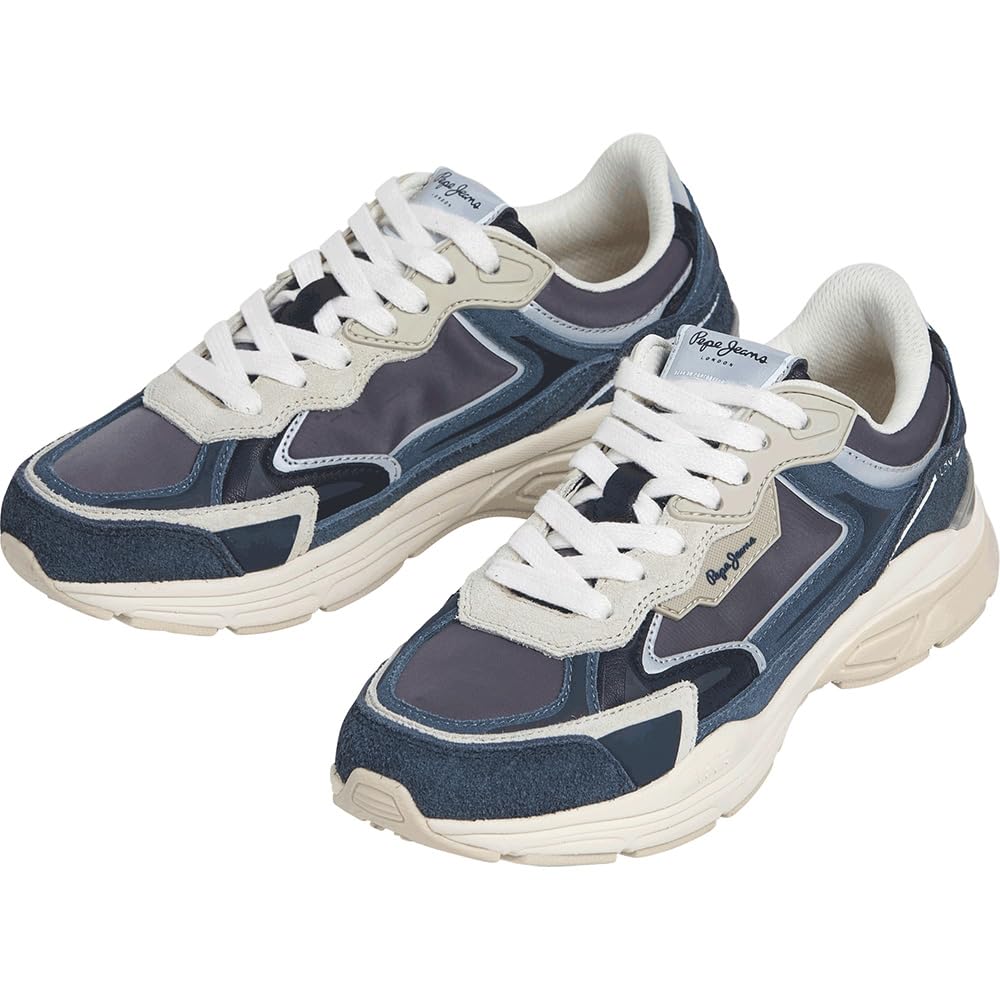 Pepe Jeans Dave Retro W, Sneak Mujer, Blue Navy, 38 EU