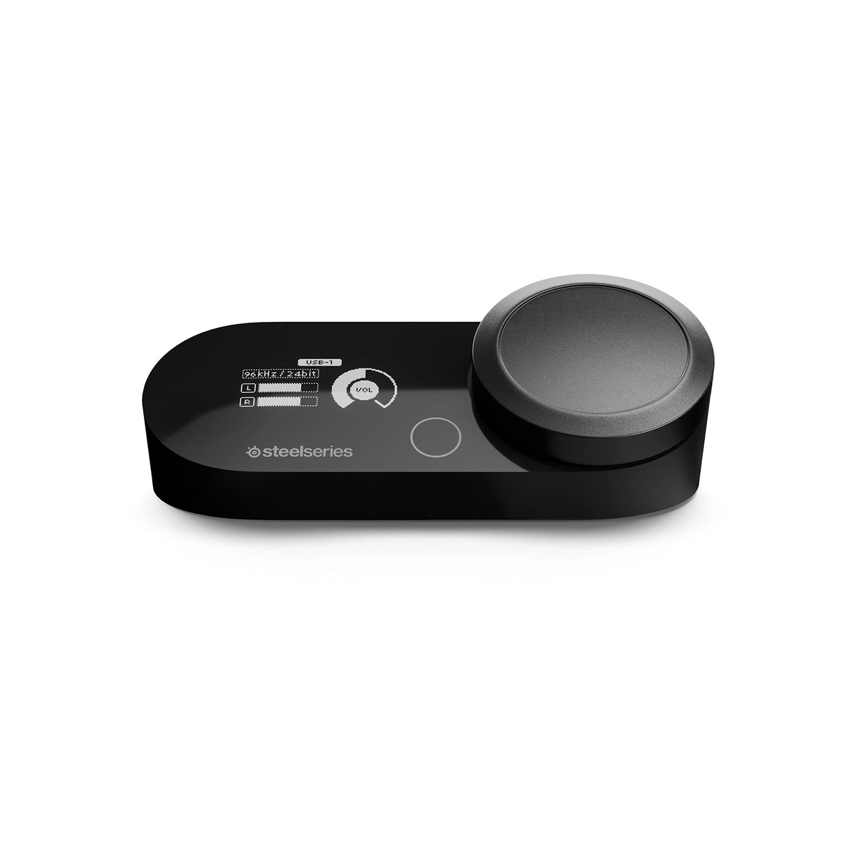 SteelSeries GameDAC Gen 2 Amplificador de Audio de Alta resolución - ESS Sabre Quad-DAC - Cancelación de Ruido por IA - Audio Espacial 360° - Certificado de Alta resolución - PC, PS5, PS4