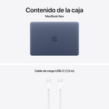 Apple MacBook Neo de 13 Pulgadas con Chip A18 Pro: diseñado para Apple Intelligence, Pantalla Liquid Retina, 256 GB de Almacenamiento SSD, cámara FaceTime HD a 1080p, Teclado español; Índigo