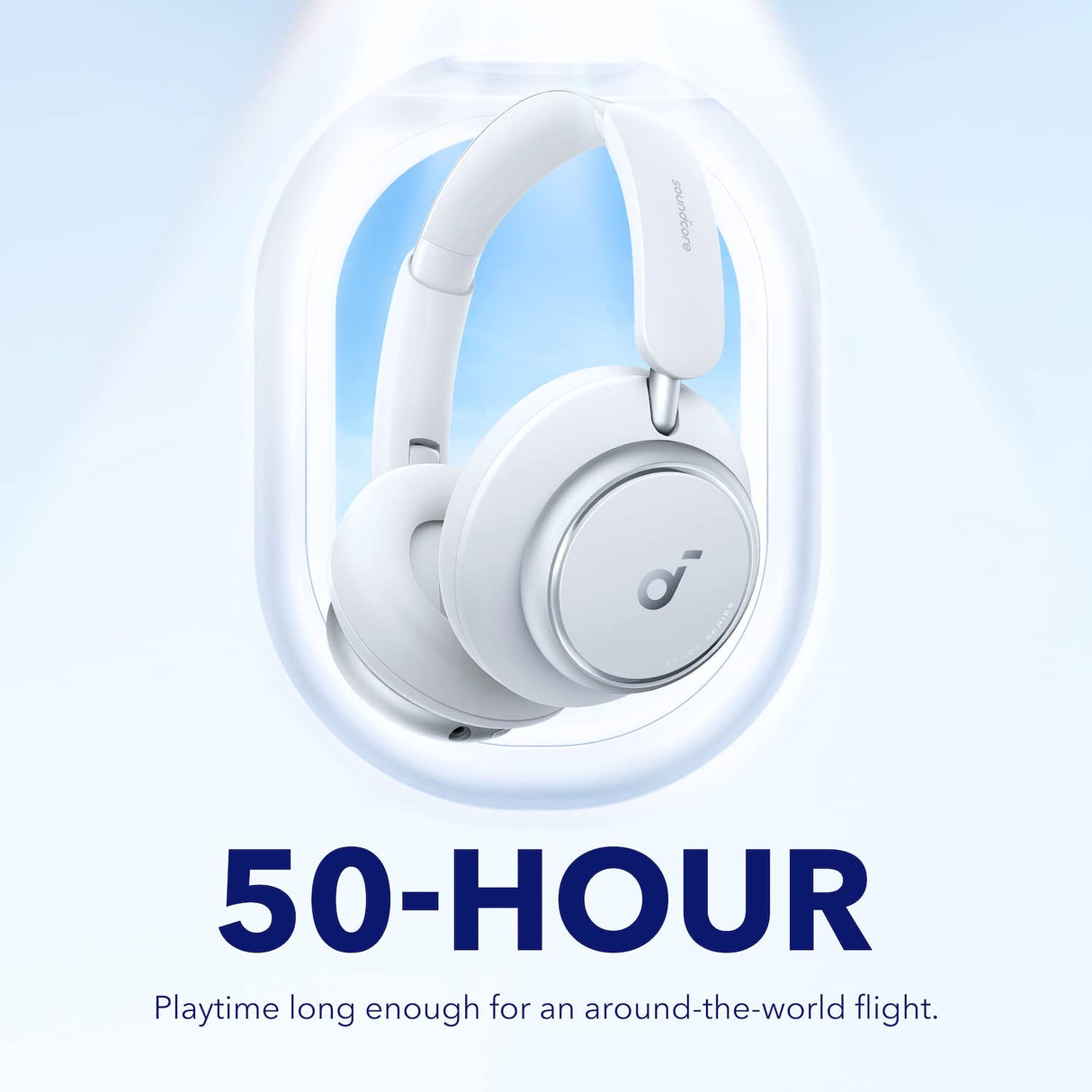 Soundcore Auriculares Inalámbricos Cancelación Ruido Activa Adaptativas by Anker Space Q45, hasta 98% Reducción Ruido, 50 h Reproducción, LDAC Hi-Res Audio Inalámbrico, Control App, Bluetooth 5.3