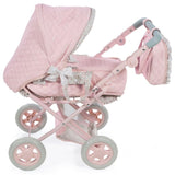 Diset La Nina - Cochecito/Silla para muñecas Violeta Rosa Flor (37X65X44 Cm)