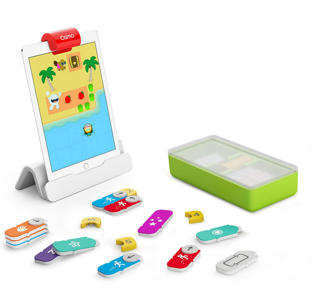 Osmo - Coding Starter Kit for iPad - 3 Hands-on Learning Games - Ages 5-10+ - Learn to Code, Coding Basics & Coding Puzzles - iPad Base Included.