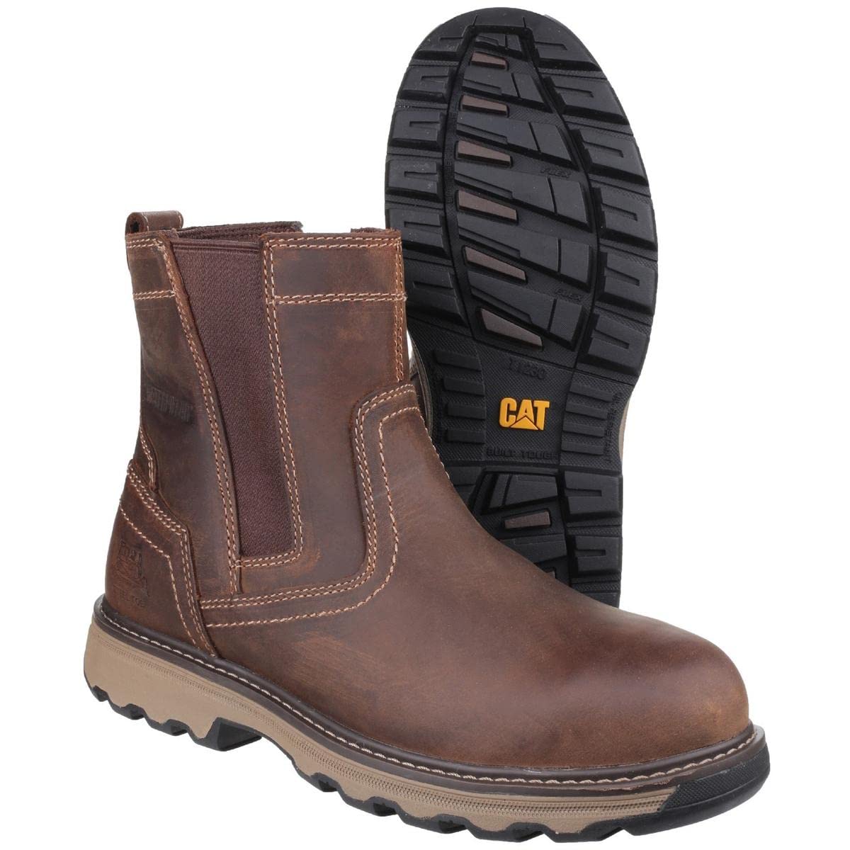 Cat Workwear Pelt 05410 Pelton p720781 alta zapato de seguridad S1P, 41, color marrón