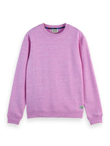Scotch & Soda Melange Sweatshirt Sudadera, Iris Pink, L para Hombre