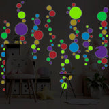 Ambiance - Adhesivo decorativo para pared (80 x 60 cm), diseño de puntos multicolor