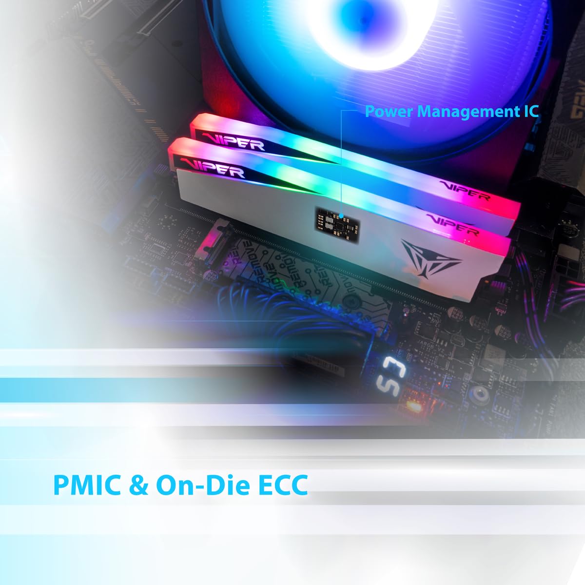 Patriot Viper Elite 5 RGB DDR5 32GB (2 x 16GB) 7000MT/s Kit - PVER532G70C38KW
