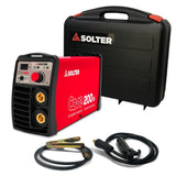 Solter - Soldador Inverter CORE 200Di, 200A de Potencia, Ciclo de Trabajo Profesional MMA y TIG Lift-Arc Tecnología Nanocrystaline con Accesorios