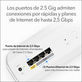 NETGEAR Orbi Mesh WiFi 7 Orbi Serie 770 (RBE772) | Router + 1 Extensores de Rango de satélite |Cobertura de hasta 360 m2 |100 Dispositivos |Puerto de Internet de 2.5 G