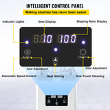 VEVOR, Vevor Máquina de Granizado de Hielo Comercial 6L Máquina para Hacer Granizados Comercial 19x47x60 cm, de Acero Inoxidable 300 W con Agitadores Dobles para Restaurante, Bar
