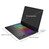 HP OMEN MAX 16-ah0006ns - Ordenador Portátil Gaming de 16" OLED 240Hz (Ultra 9-275HX, 64GB RAM, 1 TB, NVIDIA GeForce RTX 5090 24GB, WiFi 7, Windows 11) Negro - Teclado QWERTY Español