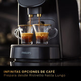 Cafetera de Cápsulas L'OR Barista – Doble Shot, Reconocimiento Dual de Cápsulas, 19 Bares, Nespresso, Bandeja de Goteo Ajustable, Tamaños de Café Personalizables LM8012/66, 1,1 l