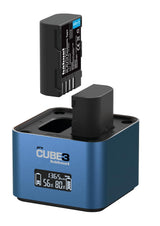 Hähnel - ProCube3 - para Panasonic - Cargador dúo DSLR - Carga más rápida - Entrada USB Tipo C