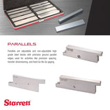 Starrett S384-3ZZ- Juego de paralelos de acero de 1,27 cm de grosor, longitud de 15,24 cm, 5 pares