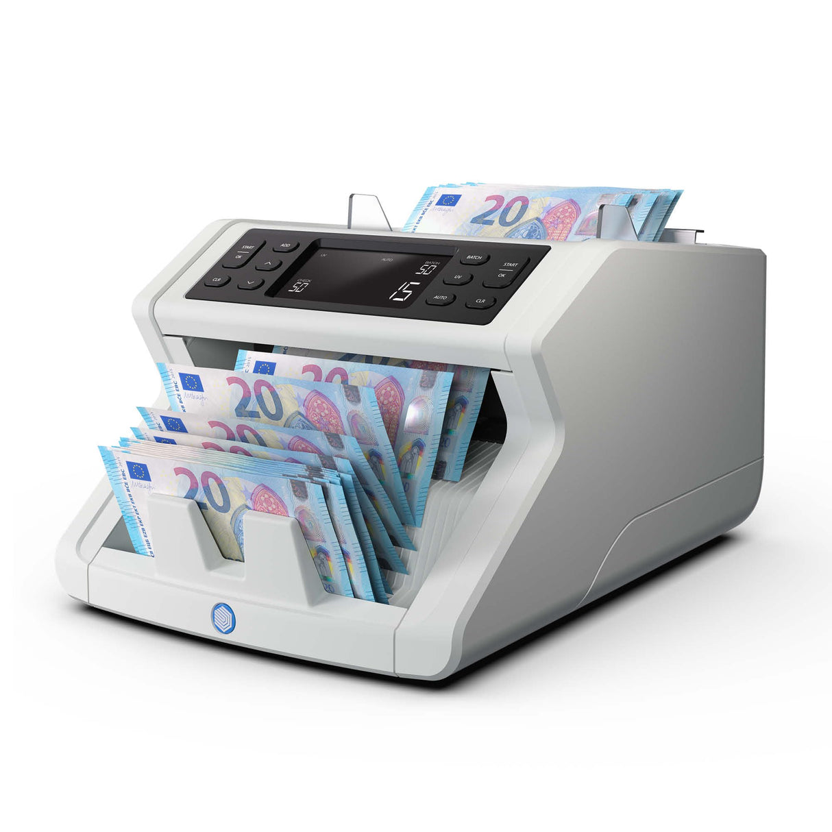 Safescan 2210 Contadora de Billetes para Billetes Clasificados, Contadora detectora de Billetes Falsos en 2 Puntos, Máquina para Contar Billetes Clasificados de Todas Las divisas