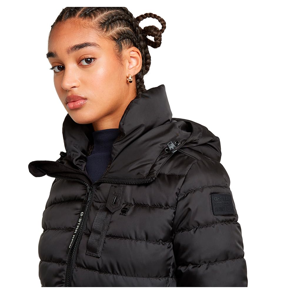 G-STAR Para Mujer Chaqueta ceñida con capucha Whistler Hedley, Negro (dk black D26405-B958-6484), S