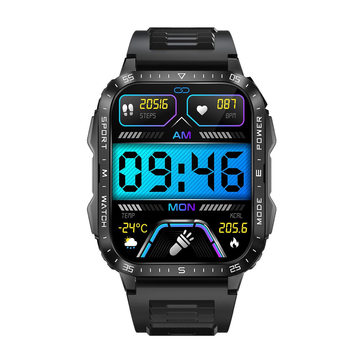 Smarty 2.0 Mujer Digital Automático Reloj con Correa de Silicona SW097A