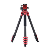 Rollei Easy Traveler Video - Trípode de Carbono (Capacidad de Carga de 4,5 kg, Altura de 164 cm, Ultraligero, Compacto, función de Bloqueo)