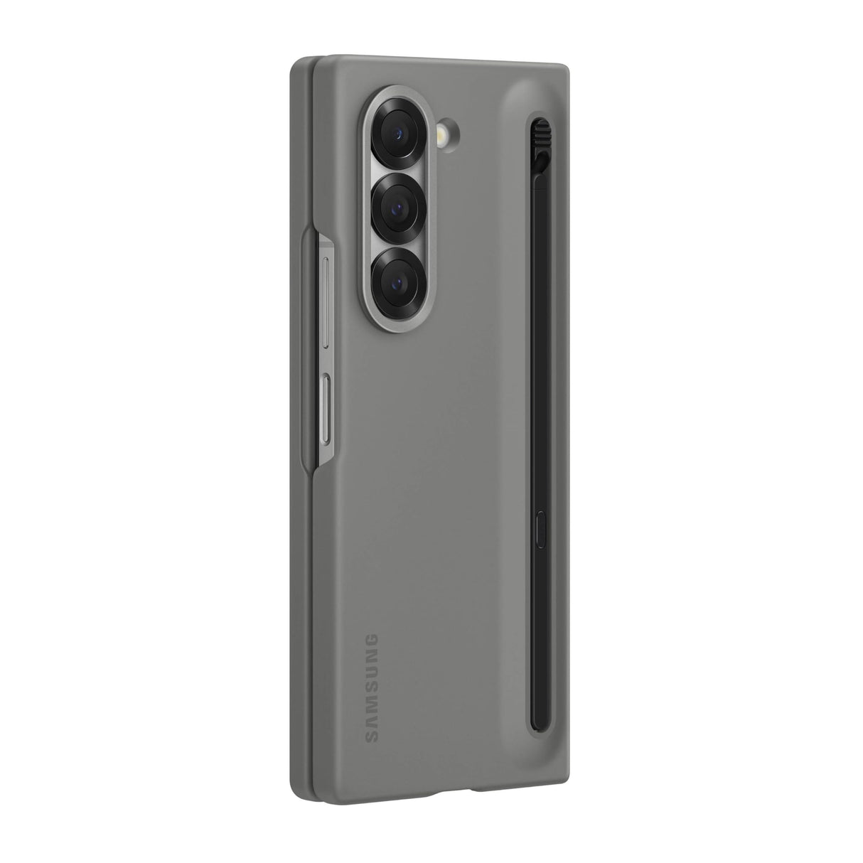 Samsung - Funda Protectora para Galaxy Z Fold6 S Pen con Ranura para bolígrafo S incorporada, Haga Clic para liberar, versión Americana, EF-OF95PCJEGUS, Gris