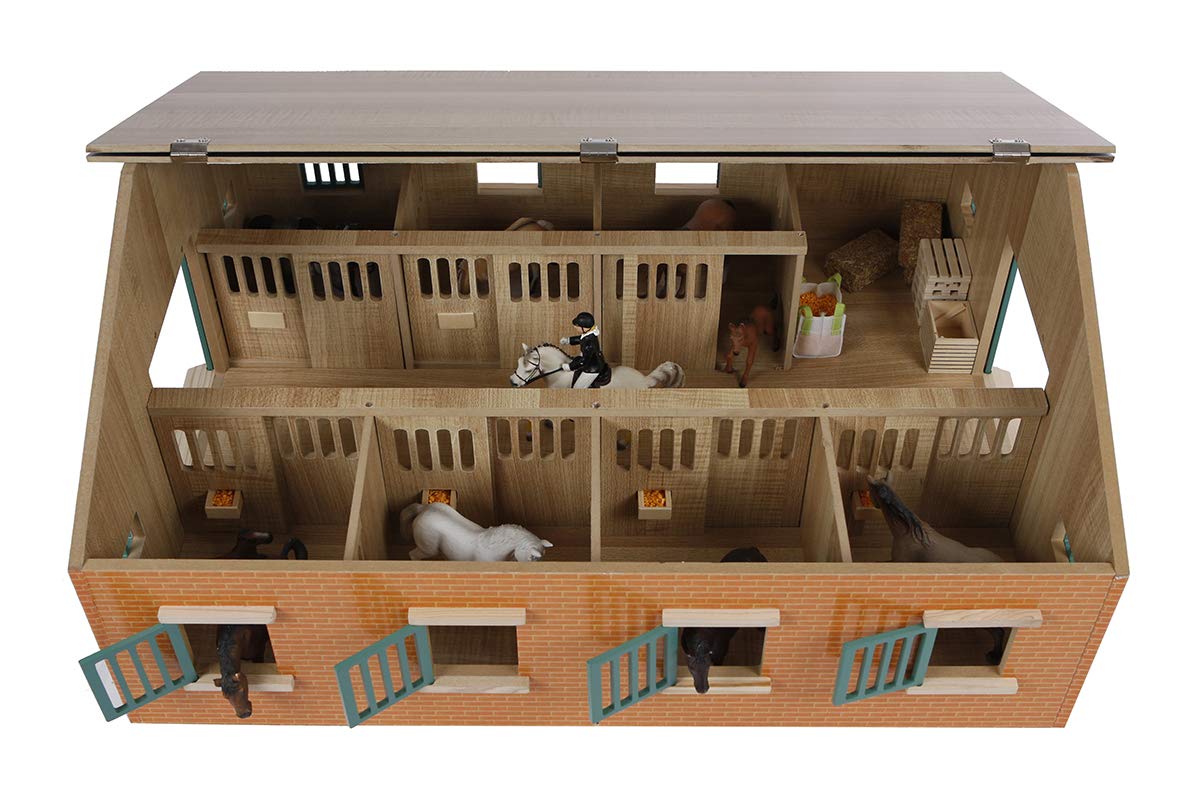 Kids Globe PAARDENSTAL MET 7 BOXEN - VARI