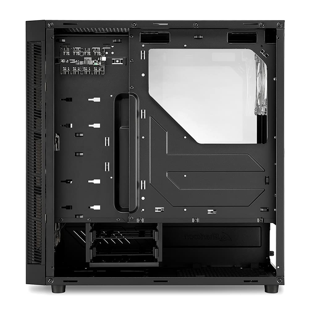 Sharkoon TG6M RGB - Caja de Ordenador, PC Gaming, Semitorre ATX, Negro