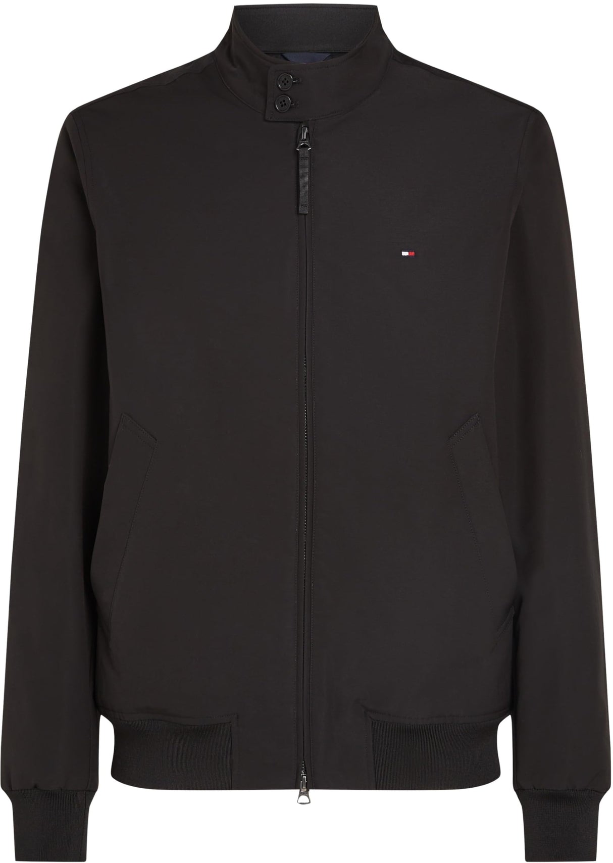 Tommy Hilfiger Cortavientos Hombre Harrington impermeable, Negro (Black), L