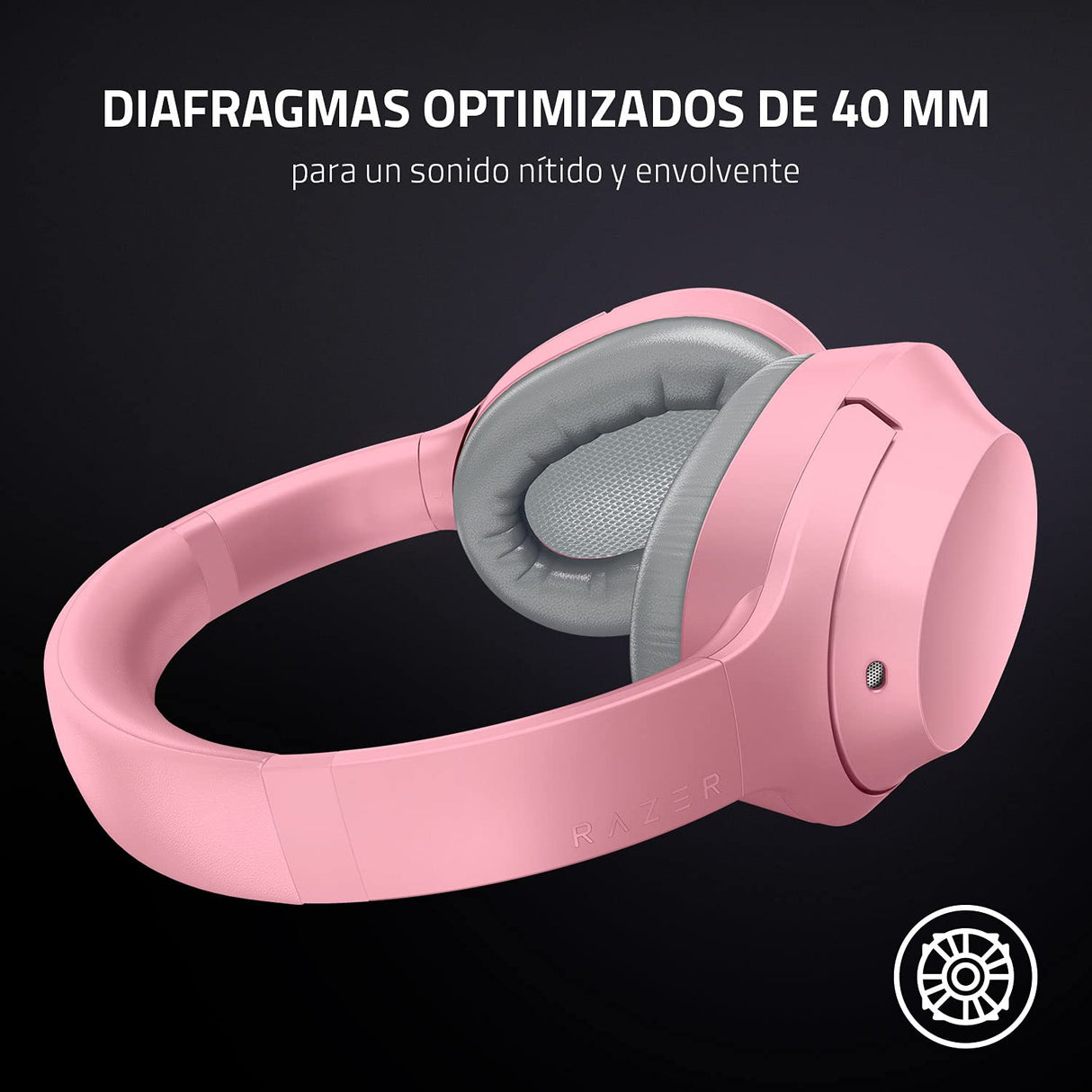 Razer Opus X - Auriculares inalámbricos de baja latencia con tecnología ANC (cancelación activa del ruido, controladores de 40 mm ajustados a la medida, batería de hasta 40 horas) Mercury