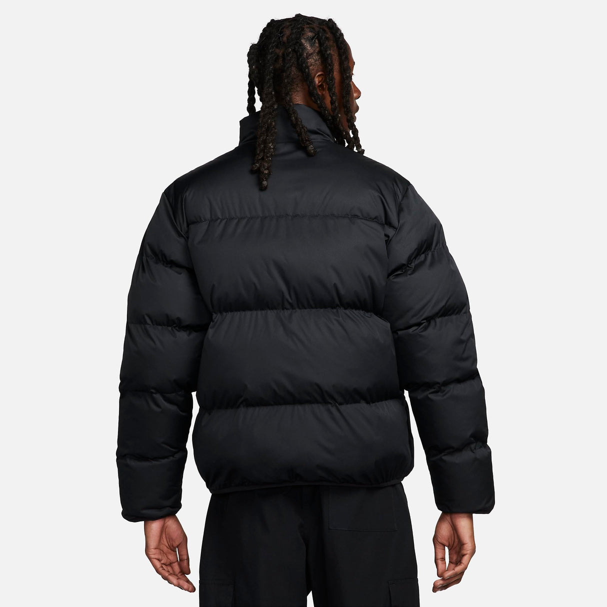 Nike FB7368-010 M NK TF CLUB PUFFER JKT Jacket Hombre BLACK/WHITE Tamaño L