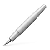 Faber-Castell e-motion 148672 Pure Silver - Pluma estilográfica (plumín EF, incluye caja de regalo y convertidor)