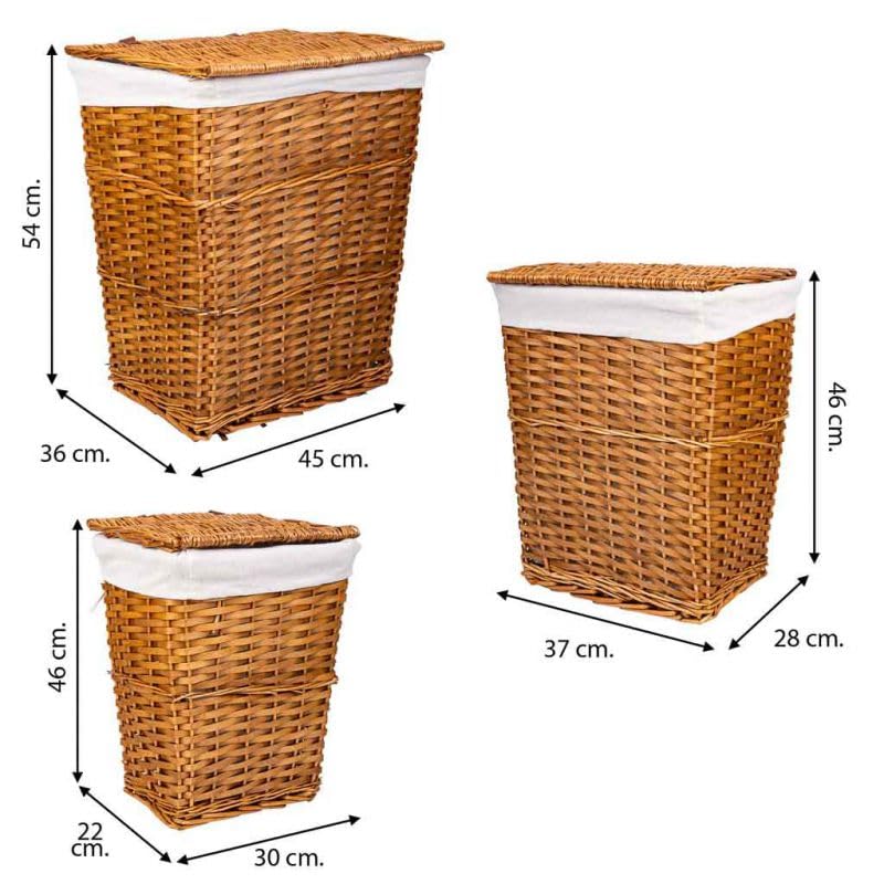 Cestos De Ropa 3Pzas