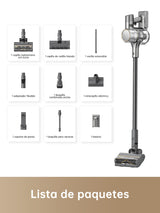 dreame R20 Aspirador inalámbrico, Succión Potente 190 AW, Funcionamiento 90 min, Detección de Suciedad, Pantalla LED, Luces LED Azules, Diseño antienredos, para hogar, Pelo Mascotas, Alfombras