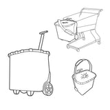 reisenthel carrycruiser - Carro de la Compra de Dos Ruedas portátil con Correa Ajustable para Hombro, Estructura Estable de Aluminio, Material Resistente al Agua, en Puntos