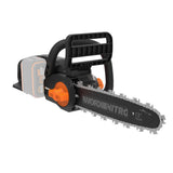 WORX WG350E.9 Nitro - Motosierra profesional con batería de 20 V, potente sierra para madera, 10 m/s, longitud de corte de 30 cm, compacta y segura, lubricación automática, tensión de cadena simple,