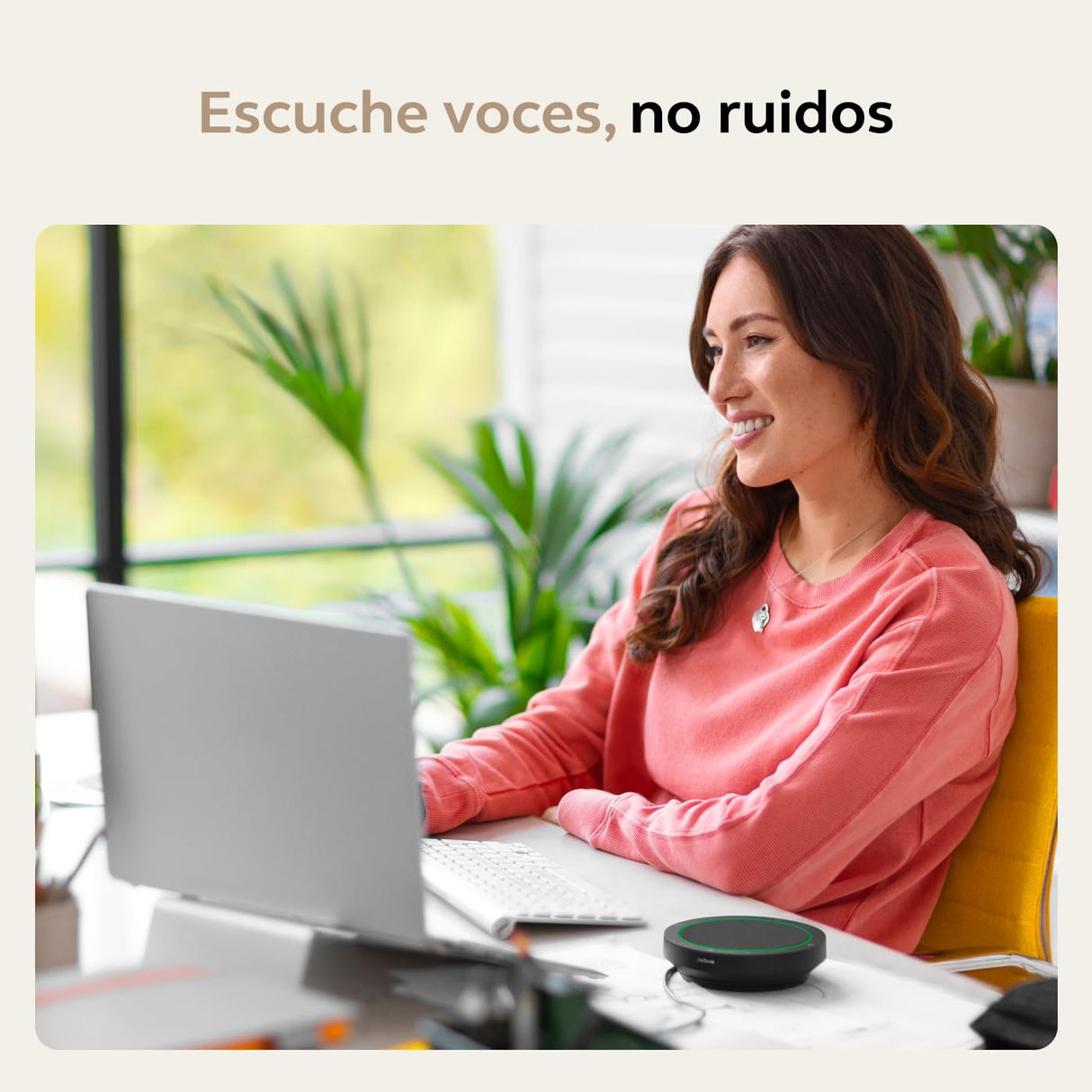 Jabra Speak2 40 Altavoz Portátil, 4 Micrófonos, Cancelación de Ruido, 50 mm de Alto Alcance, Audio de Banda Ancha y Conexiones USB-A y USB-C, Certificado para MS Teams, Gris Oscuro