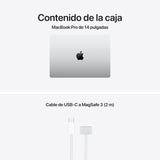 Apple MacBook Pro de 14,2 Pulgadas portátil con Chip M5: Pantalla Liquid Retina, CPU de 10 núcleos y GPU de 10 núcleos, 32 GB Memoria unificada, 1 TB de SSD, Teclado español; Plata