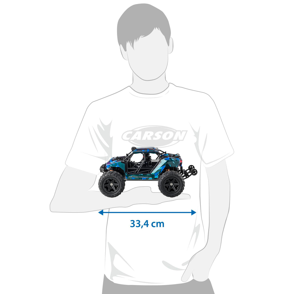 Carson NemeSys 1:12 2.4G 100% RTR - Coche teledirigido, Offroad Truggy, Incluye Pilas y Mando a Distancia, Truggy, 4WD, RC Car, Coche controlado a Distancia, 30 Minutos de Tiempo de conducción
