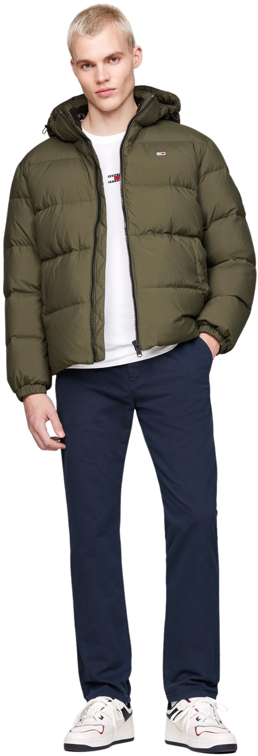 Tommy Jeans Tjm Essential Down Jacket Ext Dm0dm19786 Chaqueta, Verde (Fatigue Green), XXL para Hombre