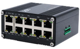 EXSYS EX-62025PoE - Conmutador PoE Industrial (10 Puertos, Mini no administrado)