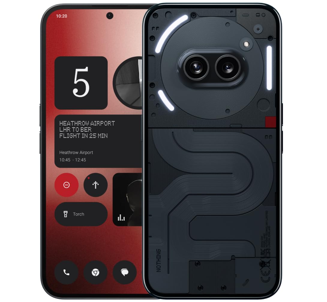 Nothing Phone (2a) 8+128GB - Smartphone con Nothing OS 2.5 - Negro