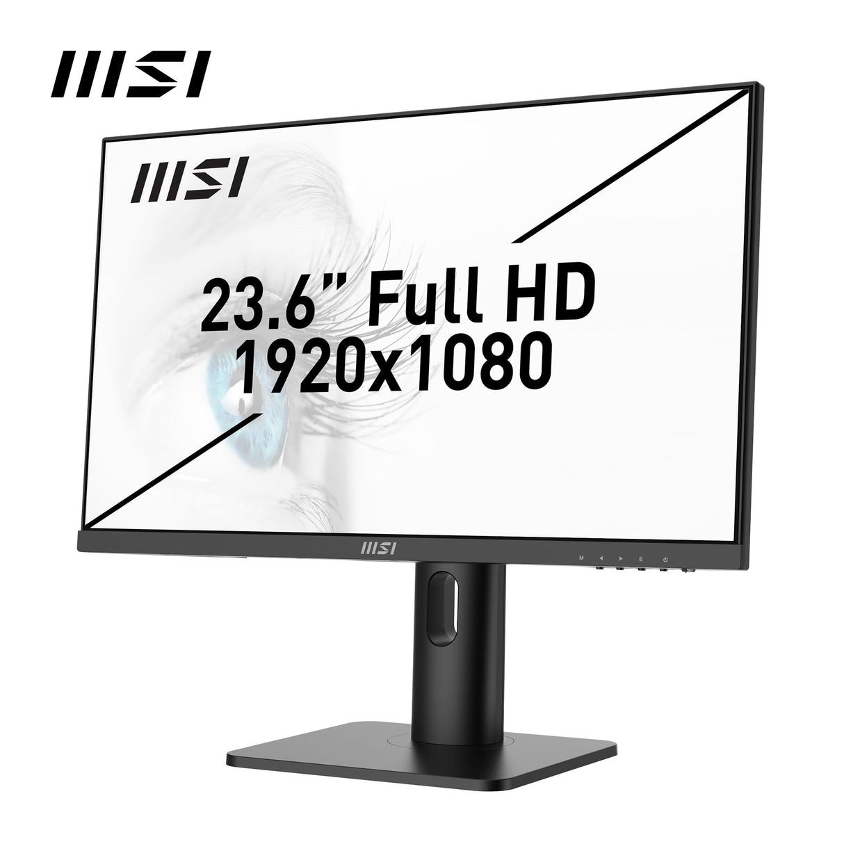 MSI Pro MP243XP Monitor de Oficina Full HD de 23,8'', Panel IPS 1920 x 1080, 100 Hz, Pantalla Agradable a la Vista, Montaje VESA, Altavoces Integrados, Soporte Kit de Pantalla, HDMI 1.4, DP 1.2a