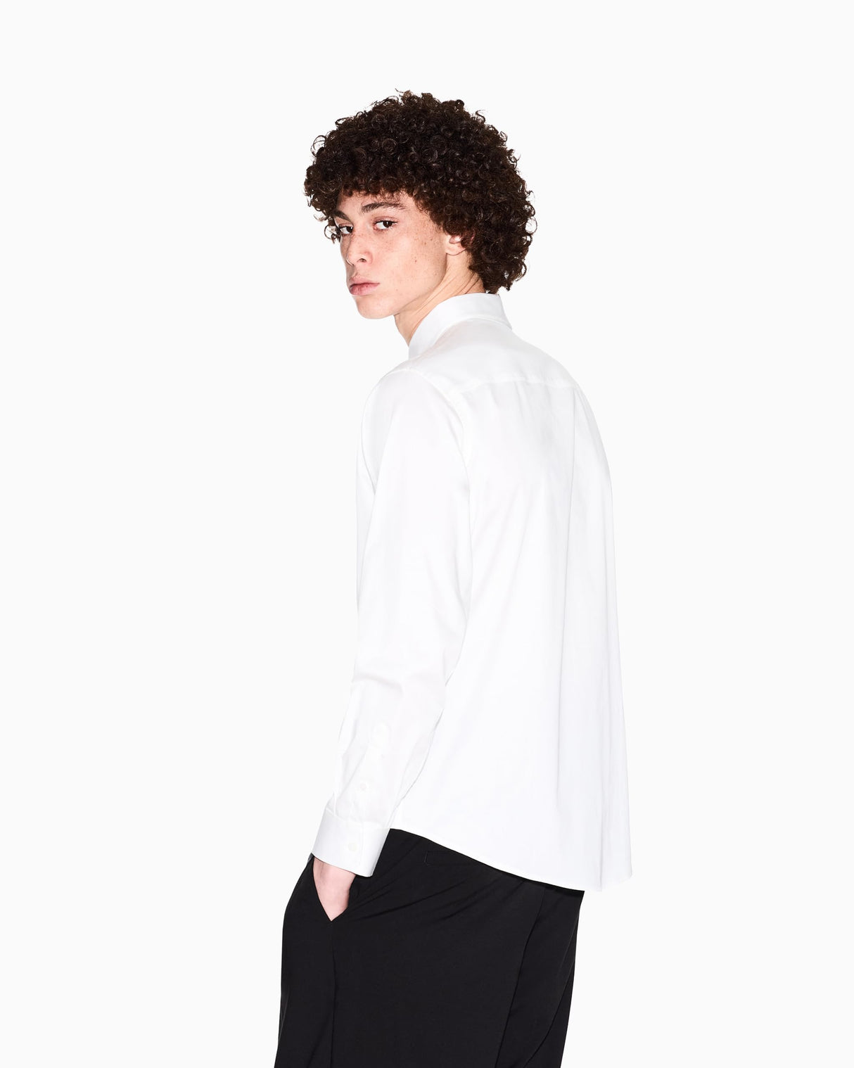 Armani Exchange Essential, Logo Signature Camiseta, Blanco Crudo, XXL Hombres
